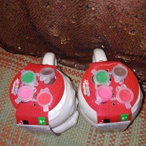 White Ceramic Mugs with Paint Set